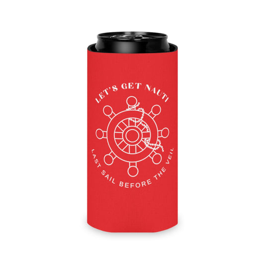 Let’s Get Nauti Can Cooler - Red