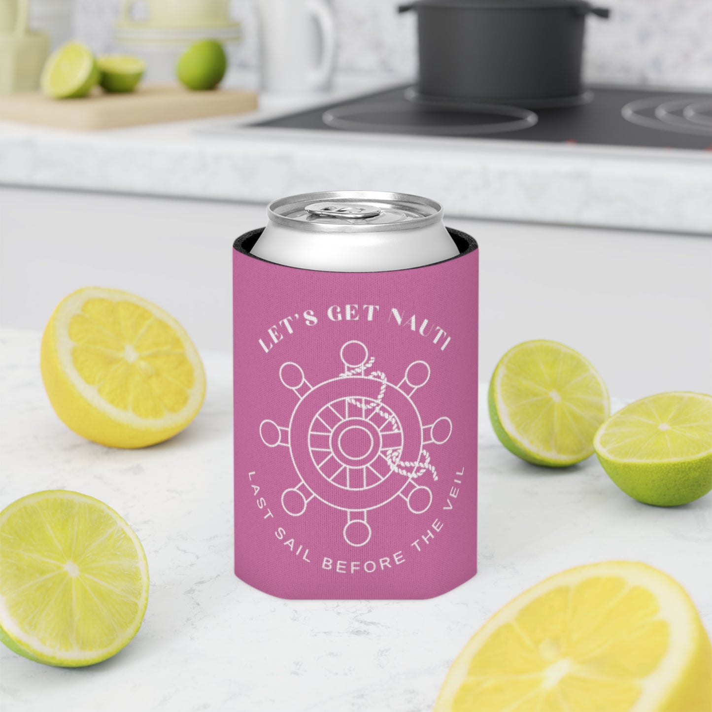 Let’s Get Nauti Can Cooler - Pink