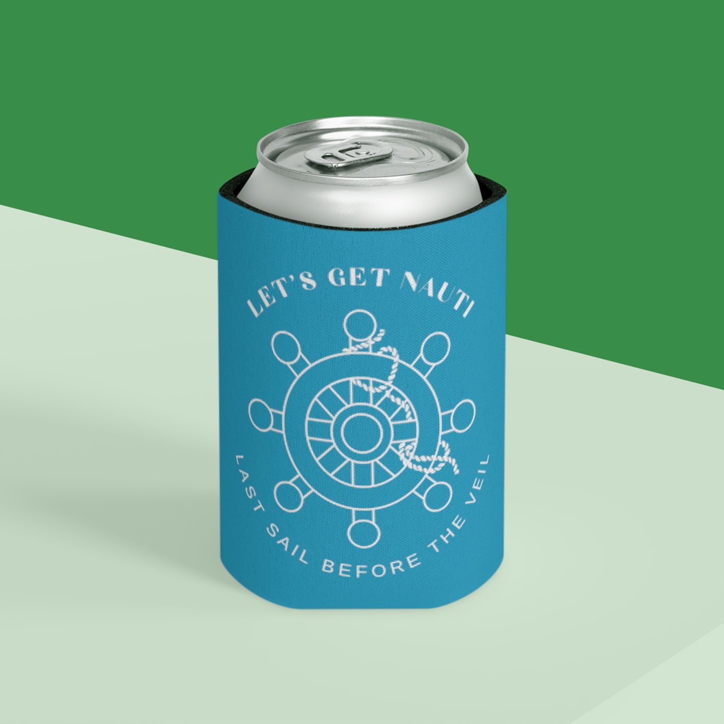 Let’s Get Nauti Can Cooler - Turquoise