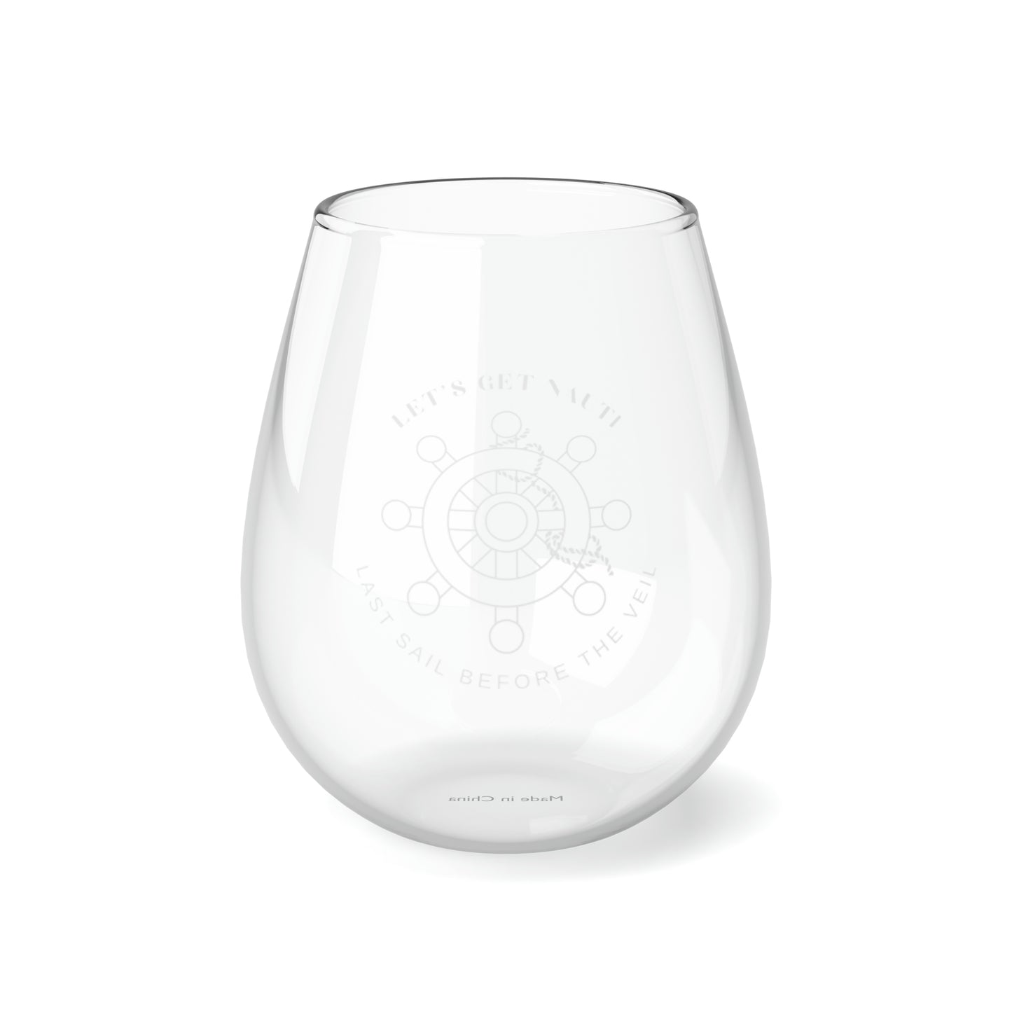 Let’s Get Nauti Stemless Wineglass