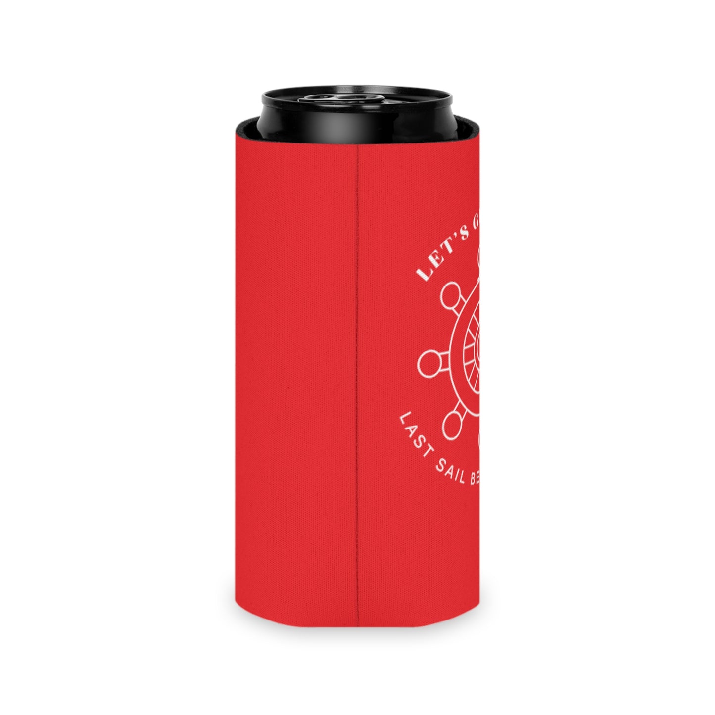 Let’s Get Nauti Can Cooler - Red