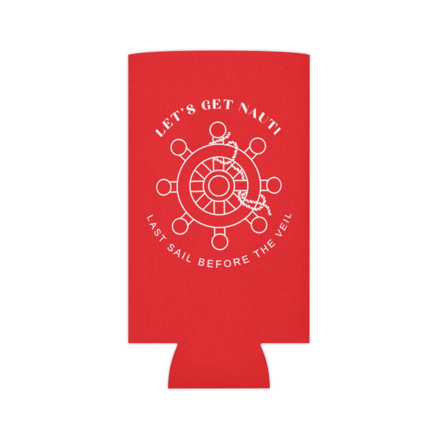 Let’s Get Nauti Can Cooler - Red