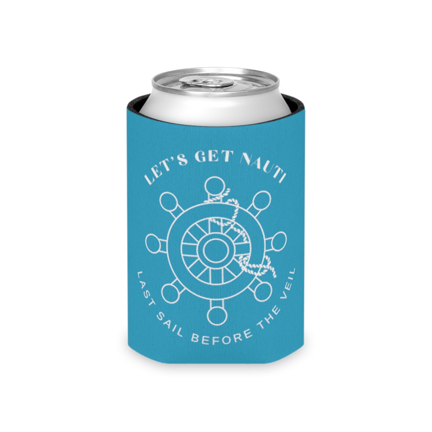 Let’s Get Nauti Can Cooler - Turquoise