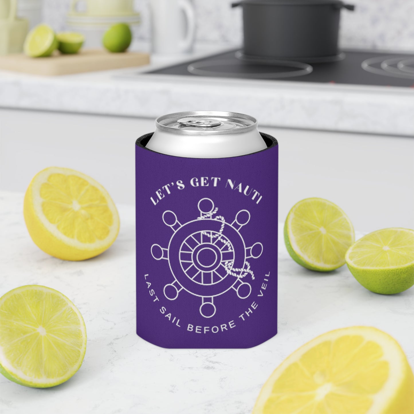 Let’s Get Nauti Can Cooler - Purple