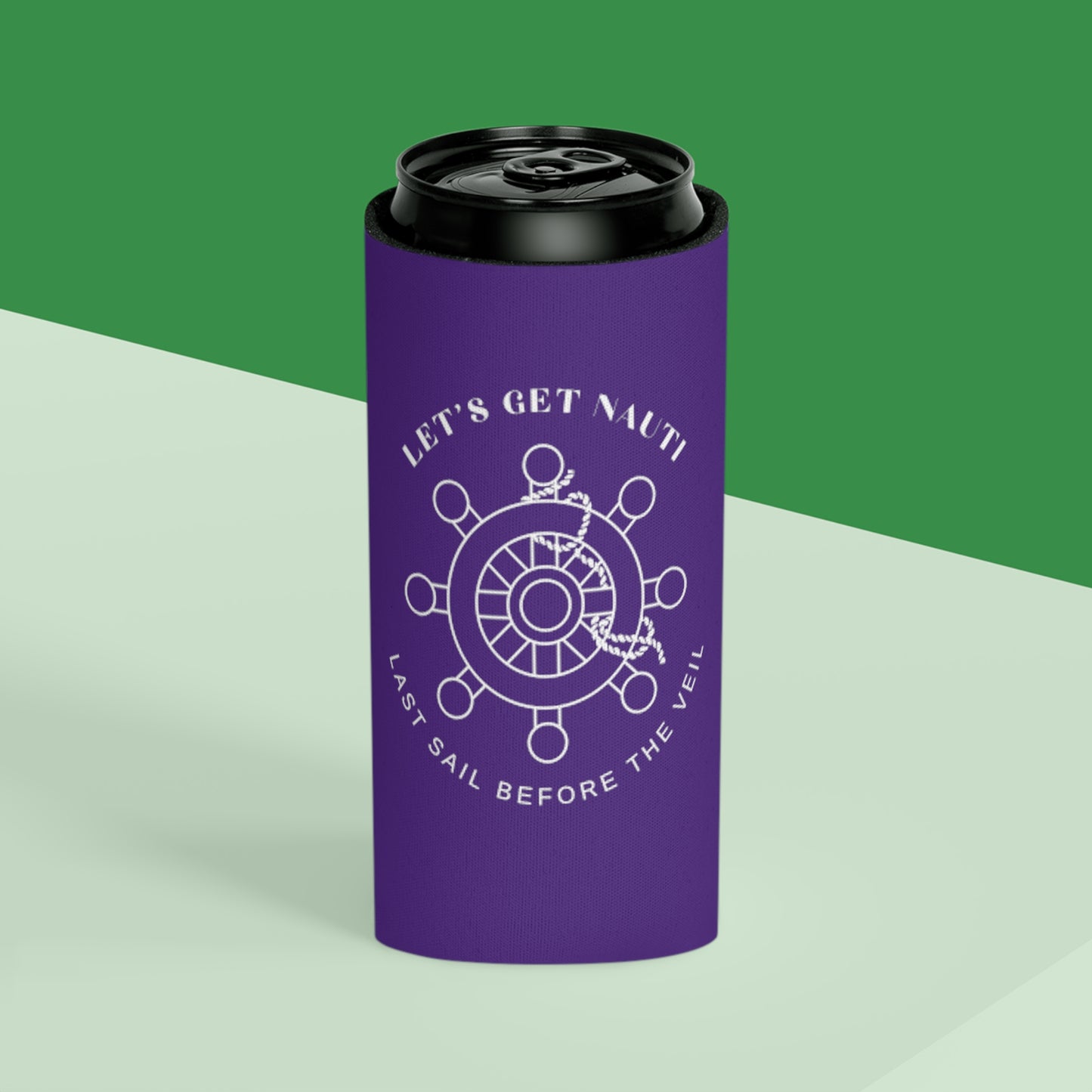 Let’s Get Nauti Can Cooler - Purple